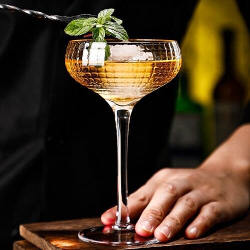 Free Shipping 4PCS 200ML Cocktail Glass Martini Glass Crystal Set of 4