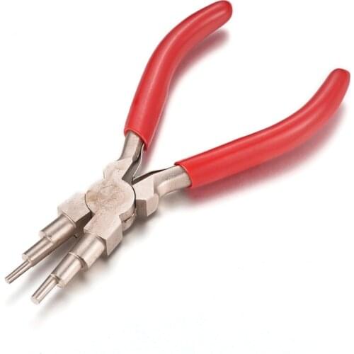 45# Carbon Steel 6-Step Multi-Size Wire Looping Forming Pliers Wire Wrapping Plier Ferronickel Jewlery Making Tool Equipment