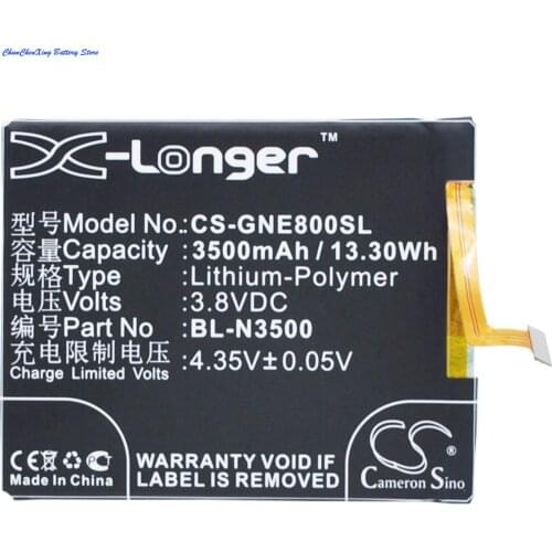 Cameron Sino 3500mAh Battery BL-N3500 for GIONEE Elife E8, GN9008, for BLU Pure XL