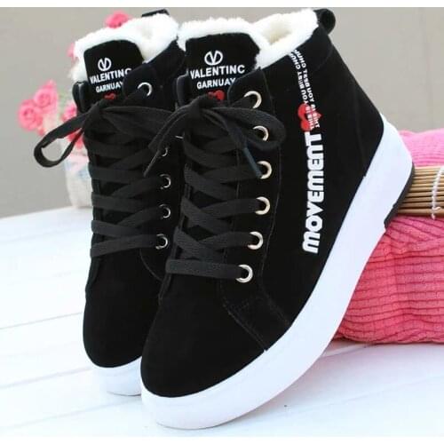 Winter Ankle Boots Women Warm Thick Plush Suede Snow Boots Female Sneakers Fur Shoes Women Botines Mujer444