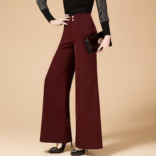 Latin Dance Pants For Women High Waist Straight Trousers Wide Legs Pant Tango Ballroom Dancing Clothes Practice Wear DNV10103