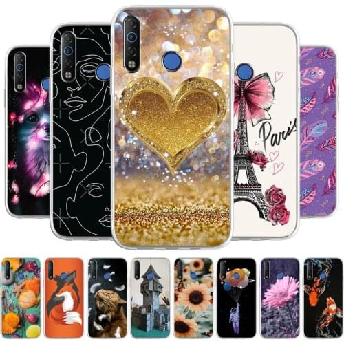 For Tecno Camon 12 Pro Air Case Cover TPU Silicone Case For Tecno Camon 15 Premior 15Pro Shell Coque Phone Bags Painted Printed