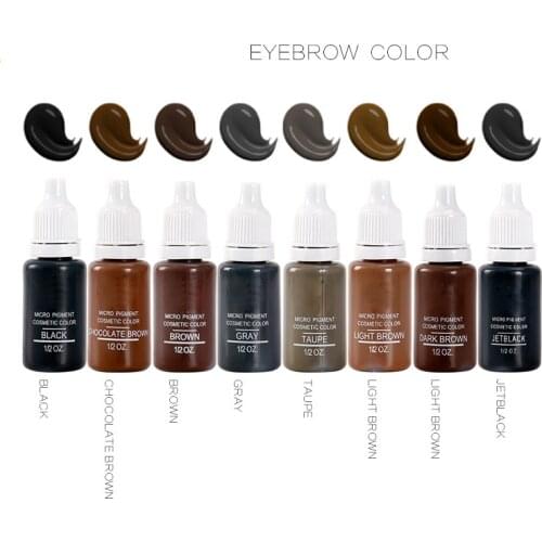 Tattoo Ink microblading Pigment tattoo paint 23 color for Permanent Makeup Eyebrow Eyeliner Lip Mixed color Beauty tools