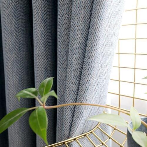 Chicity Home Decor Stripe Curtains For Living room Soft Blackout curtain for Bedroom Solid luxury Curtain for kitchen Customized