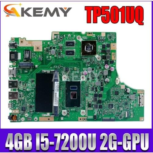 For Asus TP501UQK TP501UQ TP501UB TP501UJ TP501U Laotop Mainboard Motherboard I5-7200U 4G-RAM 2GB-GPU