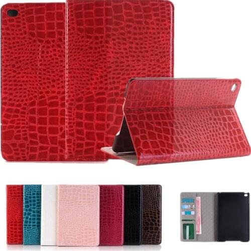 For iPad Mini 2019 mini 5 Tablet Case Fashion Crocodile Leather flip Stand Wallet card slot Case cover for apple iPad Mini4 case