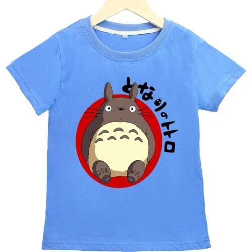 Cute cartoon printed short-sleeved T-shirt tops for boys and girls summer sports and leisure short-sleeved T-shirts