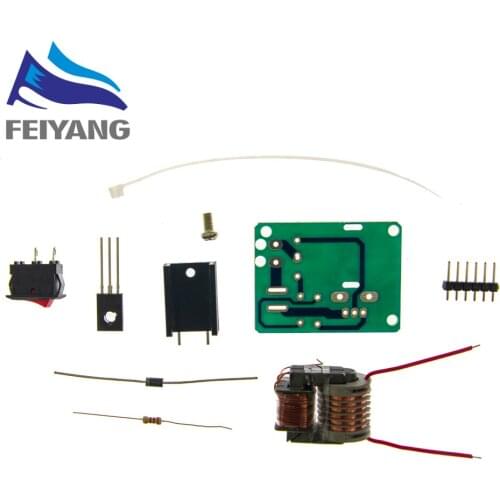 15KV High Frequency DC High Voltage Arc Ignition Generator Inverter Boost Step Up 18650 DIY Kit U Core Transformer Suite 3.7V