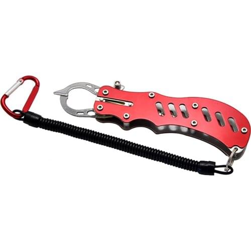 AS Fishing Gripper Lure Piler Aluminum Alloy Portable Stainless Steel Fish Grip Lip Clamp Grabber Holder Tackle Accessories