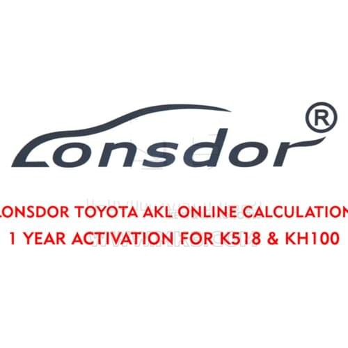 Lonsdor for Toyota AKL Online Calculation 1 Year Activation for K518 & KH100