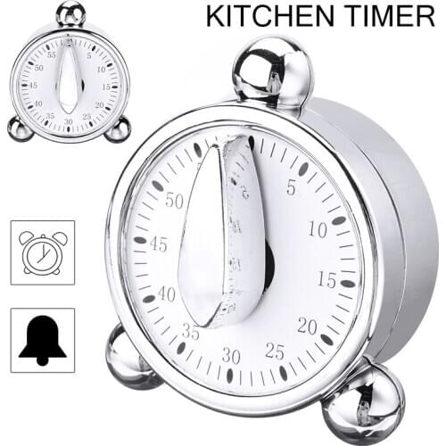 60 Mins Mechanical Kitchen Timer Cooking Alarm Timer Countdown Time Reminder Loud For Kitchen BBQ Oven Baking Cooking