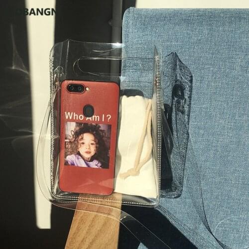 New Women Transparent Handbag beach Crossbody Shoulder bag Lady Jelly Tote Fashion Clear Shopping Bag Unique