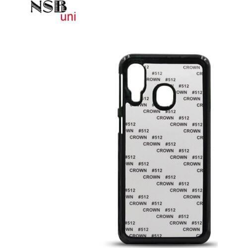 NSB uni Blank 2D PC Sublimation Phone Cases For Samsung A40 Heat Transfer Covers Black White Clear Colours For Samsung A40