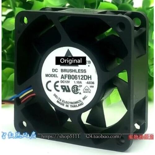 Original new 100% working AFB0612DH 60*60*25MM 6025 6cm 60mm 12V 1.1A three-speed cooling fan