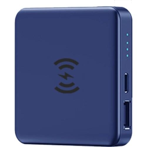 USB C Quick Charging for 12/12Pro/12Pro Mini Magnetic Wireless Power Bank 22W 5000mAh Fast Portable Wireless Charger Power Bank