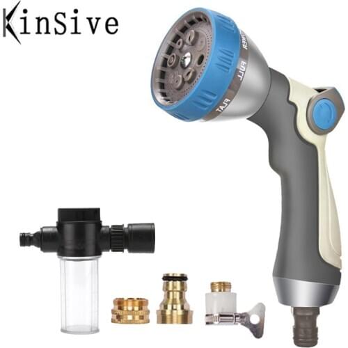 Garden Water Gun Hose Nozzle Manguera Para Jardin Water Jet For Irrigation Hose High Pressure Washer Car Washing Water Spray Gun