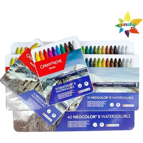 Swiss OEM CARAN D'ACHE 40 76 80 120 Color Artist water color oil Color Pencil PRISMALO LUMINANCE NEOCOLOR Water soluble crayon