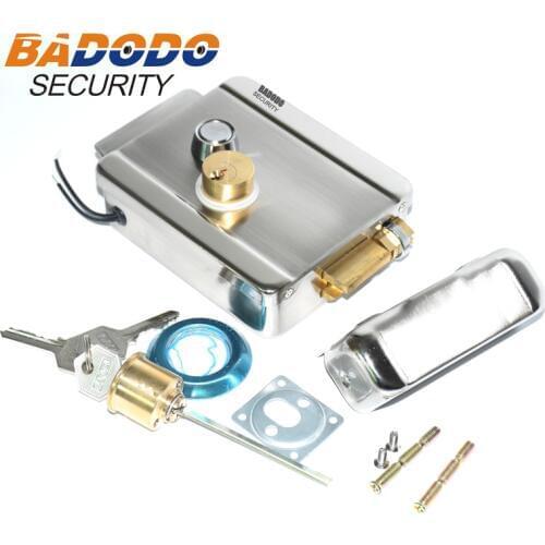 Access Entry Security System Electronic Gate Door Lock bolt for Home Wired Video Intercom Doorbell Security System DC12V