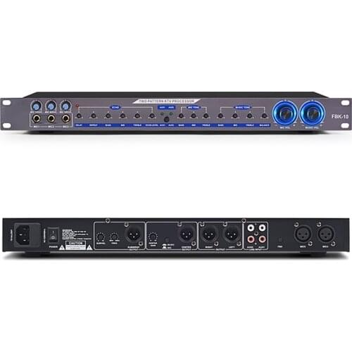 FBK-10 Digital Effects Processor Professional Sound Controller System Equipment Full Featured Effects Karaoke tone tuning