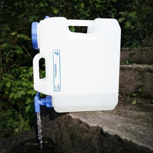 10L 15L Outdoor Portable Water Container with 2 Handles for Camping Hiking Picnic Driving Water Tank with Facuet