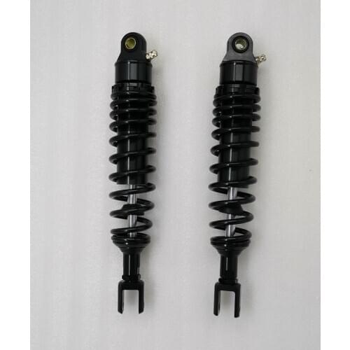 Universal 360mm Motorcycle 7mm spring nitrogen Clevis Shock Absorber Suspension for honda yamaha suzuki all Black