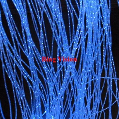 Fiber optic sensory toys with 80strands side glow sparkle 3*0.75mm fiber cable 2m long+16W LED RGB light engine with remote