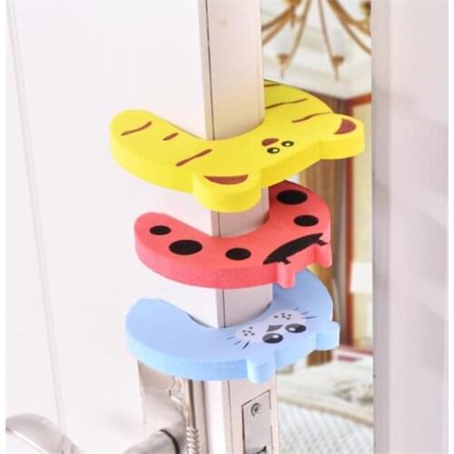 Child Safety Protection Baby Safety Cute Animal Security Card Door Stopper Baby Newborn Care Child Lock Protection From Children