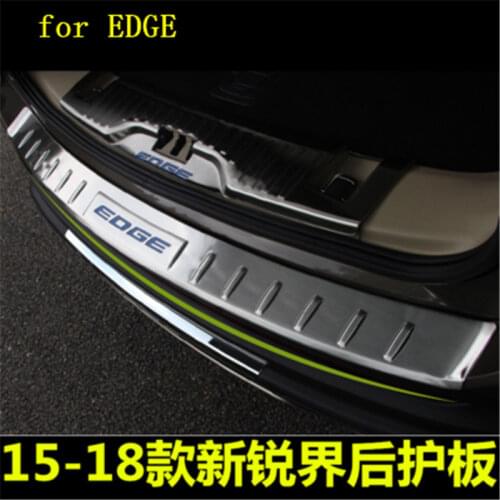 Stainless Steel Paint Rear Bumper Protector Sill Trunk Tread Plate Trim for Ford Ford EDGE 2015-2018 Car styling