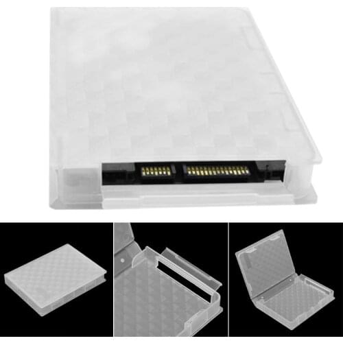 2.5 inch Hard Disk Drive SSD HDD Protection Storage Box Case Clear PP Plastic