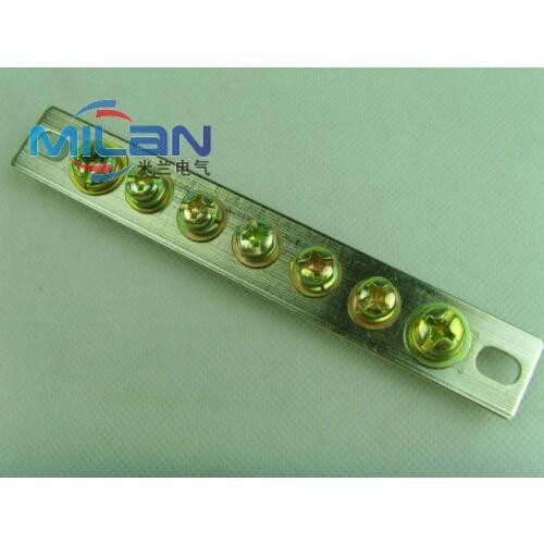 1pcs 2*15 7 hole zero row terminal copper bar power distribution box terminal zero line terminal