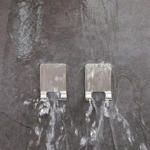 1PC Stainless Steel Razor Holder for Mens Shaving Shaver Shelf Bathroom Viscose Razor Hook Wall Adhesive Storage Rack Hanger