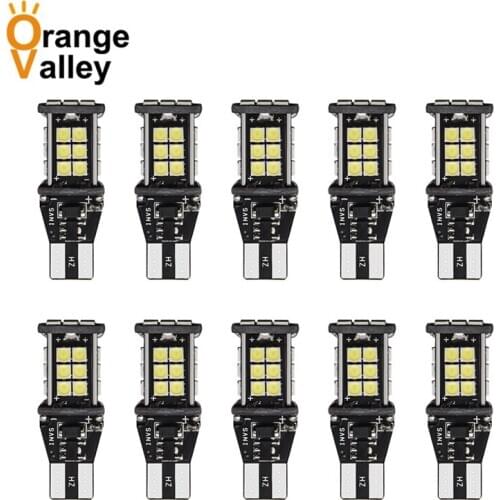 10PCS T15 W16W 24 SMD LED 3030 Car Auto Reversing Lamps Stop Light Back up Lights Reverse Bulb