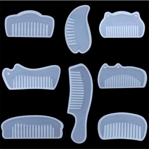 3D Transparent Silicone Comb Mold Epoxy Resin Molds For DIY Jewelry Making Tools