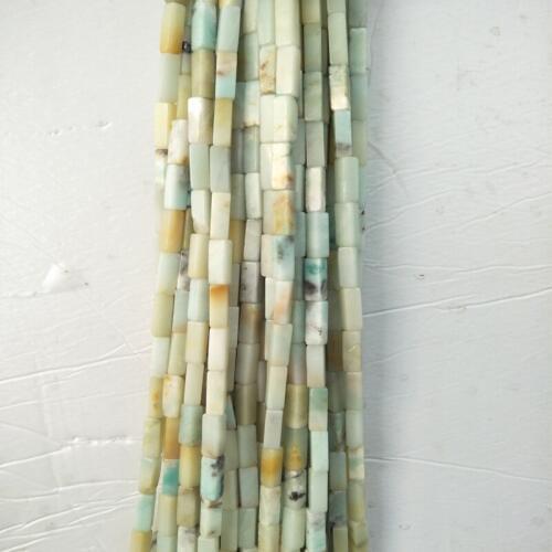 4x13mm Rectangle Shape Natural Amazonite Stone Beads DIY Jewelry Bead For Bracelet Loose Amazon Stone Beads Strand 15