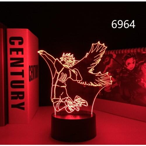 Anime Lamp Haikyu Hinata Shoyo 3D Night Light For Child Bedroom Decor Kids Birthday Gift Manga Haikyuu
