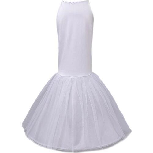Beauty-Emily Big Fishtail Underskirt Mermaid White Petticoat For Wedding dress Soft Crinoline Wedding Accessories