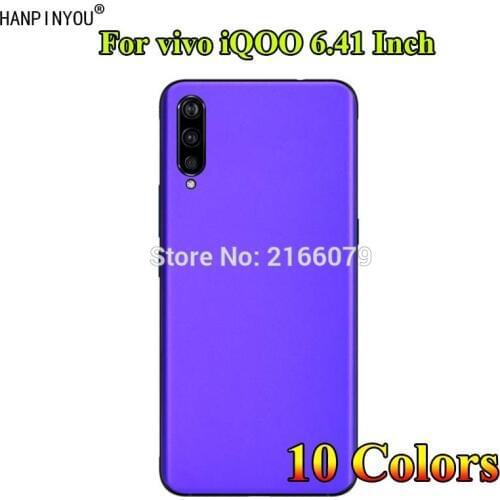 For vivo iQOO 6.41" Back Rear Simulation Metal Decal Sticker Matte Ice Screen Protector Protective Film Guard (Not a Case)