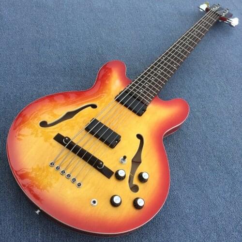 Electric bass, 6 strings, bass jazz, high quality custom bass,Rosewood fingerboard, free shipping