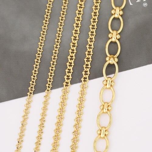 HAOSAW 1M/Lot Jewelry Findings Components/DIY/Copper Chains/Necklace & Bracelet Parts/Decorate/Hand Made/Jewelry Accessories