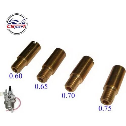 #60 65 70 75 M4 Round Main JET 47CC 49CC Mini Moto Pocket bike Carburetor ATV Buggy Scooter Dirt Super Bike Chopper