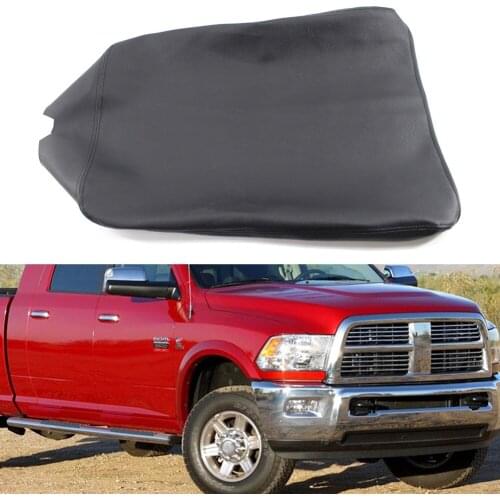 Center Console Arm Rest Lid Cover Auto Accessories Console Armrest Cover Leather Synthetic for DODGE RAM Pickup Truck 2002-2008