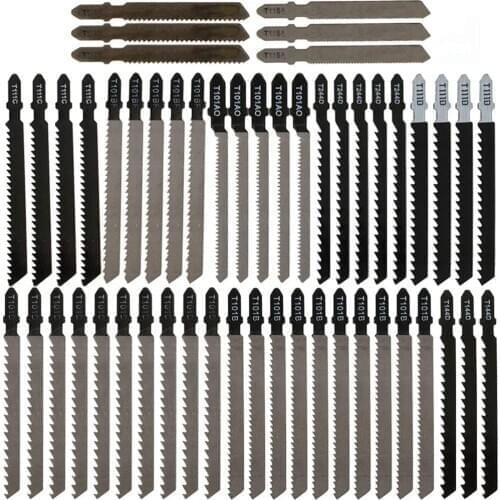 52PCS Reciprocating Saw Blades Metal Wood Cutter Jigsaw For Bosch Dewalt Makita Power Tools Accessories T144D T101AO T118A