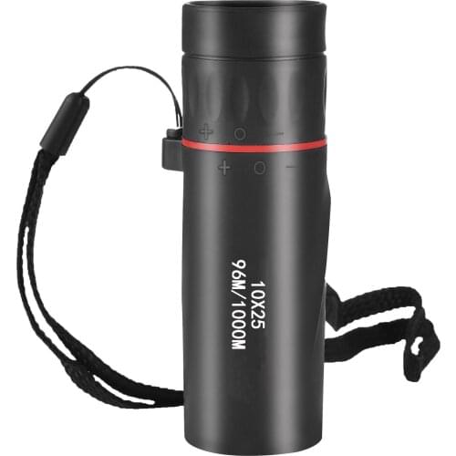 HD Monocular Telescope 10X25 Waterproof Mini Portable Military 10X Scope For Travel Hunting Sports Outdoor Hiking Camping