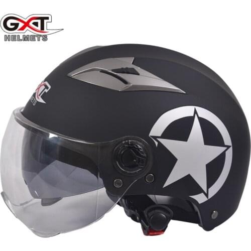 GXT Four Seasons Motorbike Scooter Riding Helmets Motorcycle Riding Helmet Double Lens Visors Scooter Moto men wemen Helmets