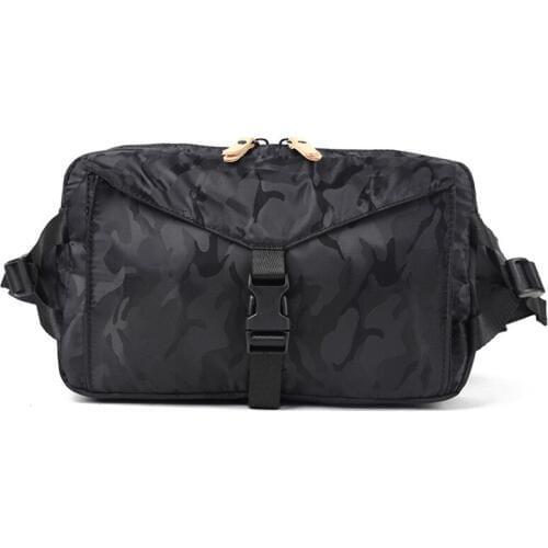 5PCS / LOT New Men Casual Waist Pack Fashion Camouflage Print Chest Shoulder Bag Traveling High Capacity Phone Coin Purse Belt