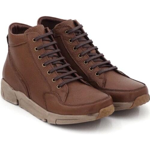 Mens Genuine Leather Boots 2020 Autumn Winter Fashion High Quality Ultra Comfort Made in Turkey