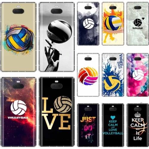 Volleyball Sports For Sony Xperia X XA XA1 XA2 XA3 XZ XZ1 XZ2 XZ3 XZ4 L1 L2 L3 Plus Compeact Soft TPU Case