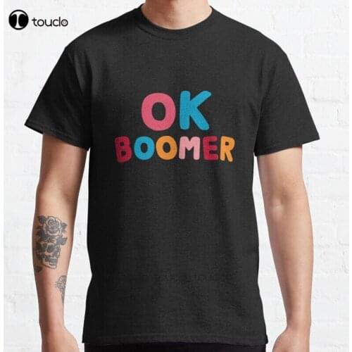 New Ok Boomer Classic T-Shirt Cotton Men Tee Shirt