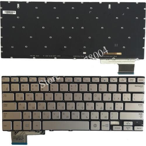 NEW Russian Keyboard for Samsung 730U3E NP730U3E 740U3E NP740U3E RU laptop keyboard Backlight sliver