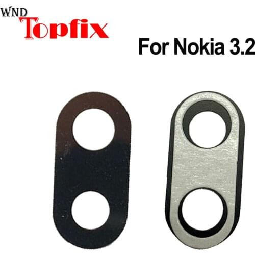 New Back Rear Camera Lens Glass Replacement For Nokia 3.2 Lens With Sticker Top Quality For Nokia 3.2 Back Rear Camera Lens